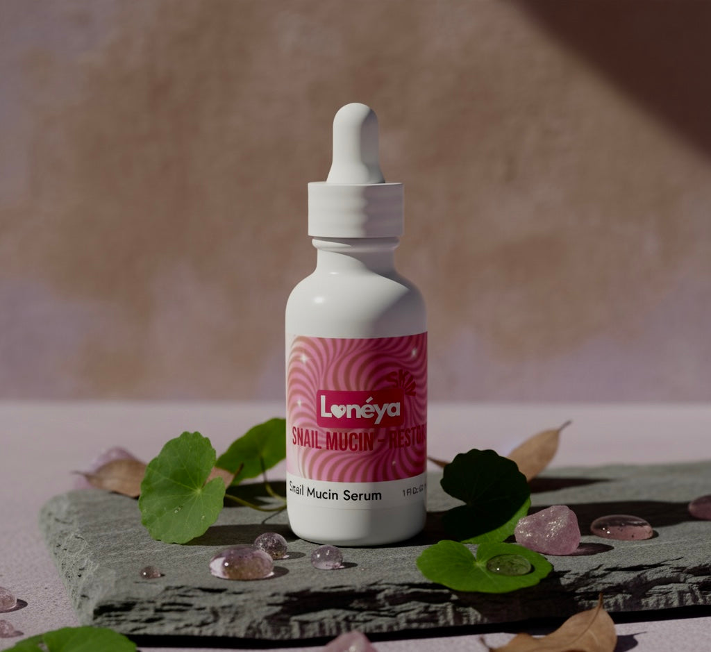 Loneya Snail Mucin Facial Serum – Hydrate & Restore | 1oz