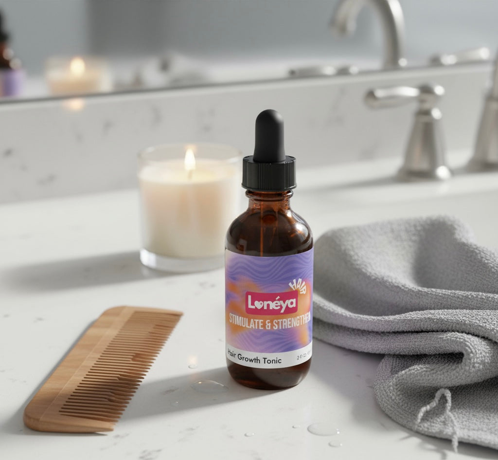 Loneya Hair Growth Tonic – Biotin & Turmeric Infused | 2oz