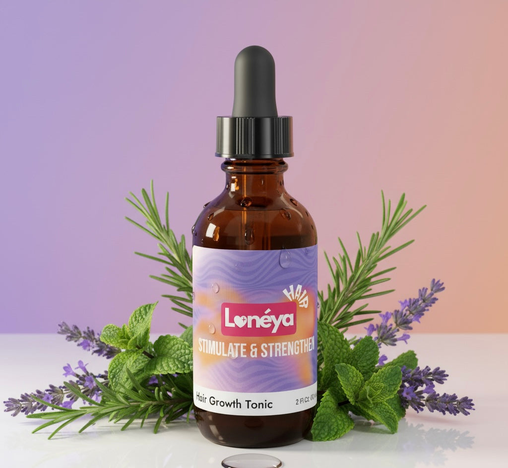 Loneya Hair Growth Tonic – Biotin & Turmeric Infused | 2oz