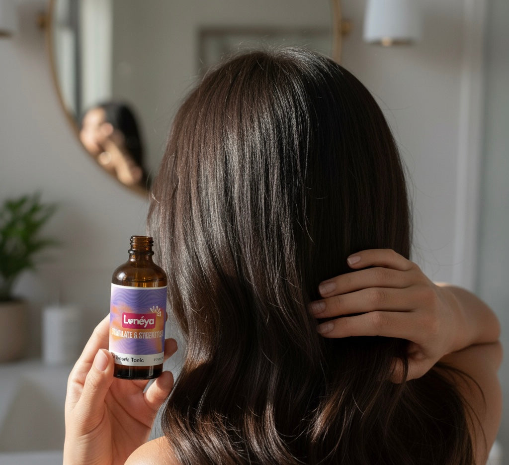 Loneya Hair Growth Tonic – Biotin & Turmeric Infused | 2oz